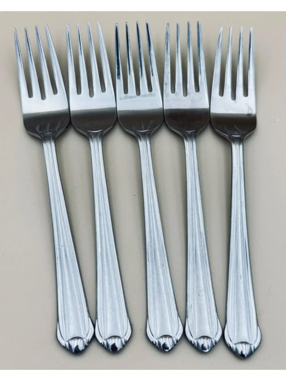 5 Mikasa CLASSICO SATIN Salad Forks Stainless Steel Flatware